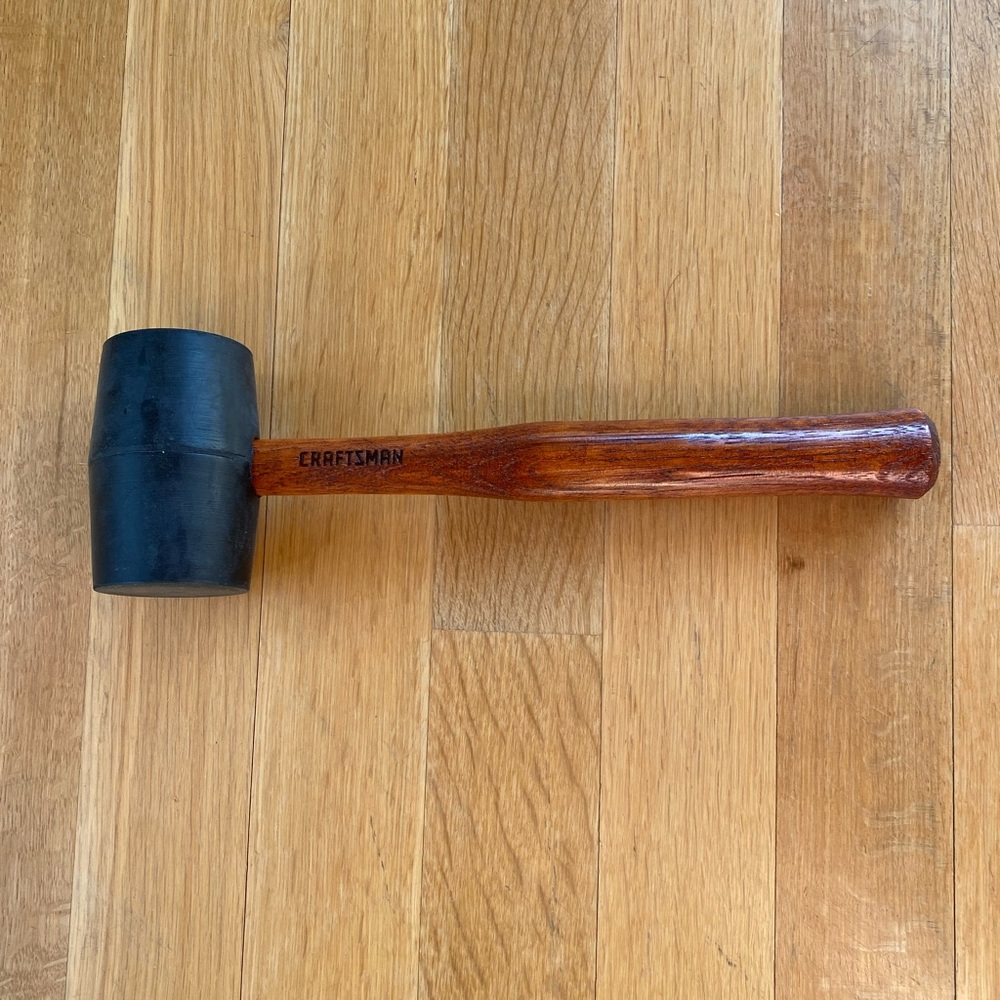 RARE Craftsman Rubber Mallet 45787 Hickory Handle LIKE NEW - Picture 5 of 15